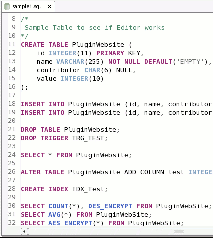 SQL Editor